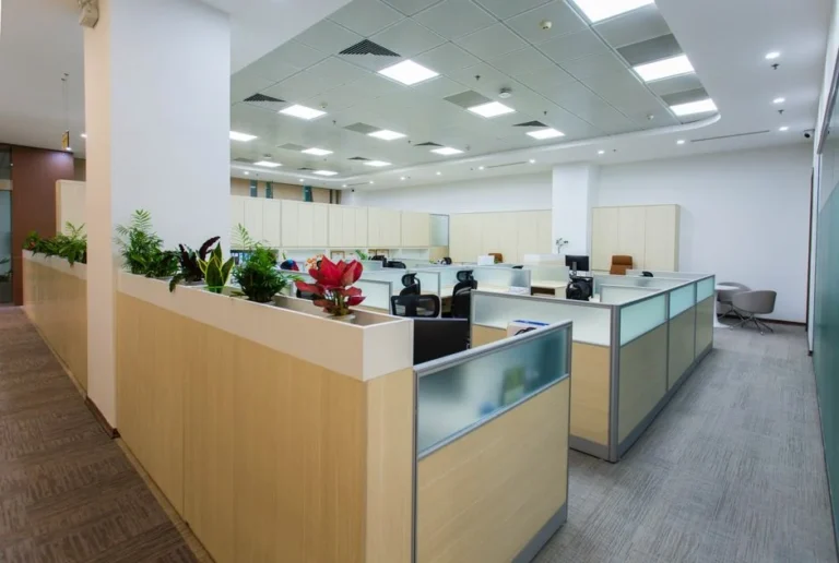Open office space in a commercial building